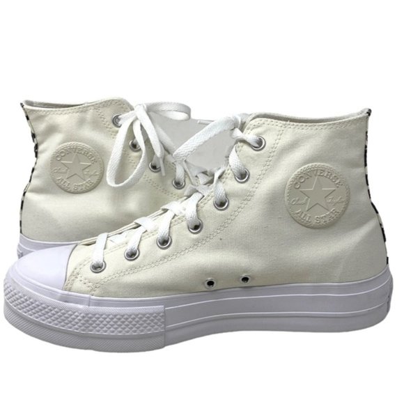Converse Ctas Lift Platform High Women's Canvas White Shoes Custom 171209C-WWWL - Picture 5 of 10